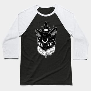 Cat Witch Baseball T-Shirt